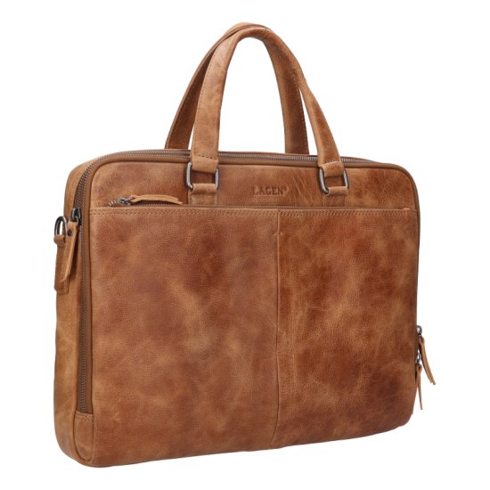 Pánská kožená aktovka LG-25007 camel 2