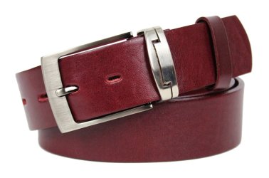 Pánský kožený opasek 234-PR95 bordó