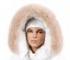 Fur trim on the hood - pastel fox collar L 30/5 (65 cm) 1
