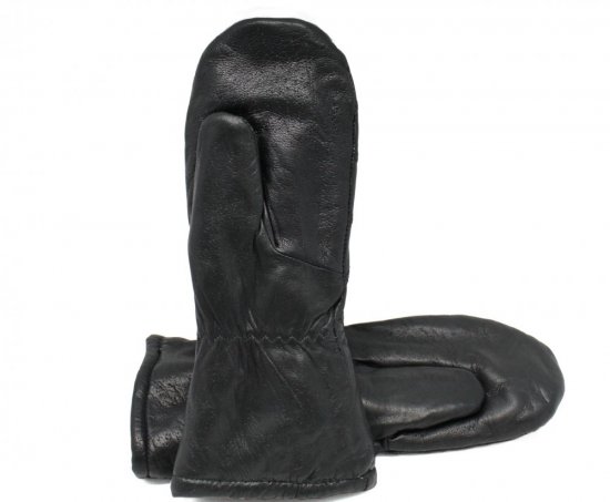 Detské kožušinové palčiaky S 15 čierne - varianta: 3