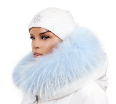 Kožešinový lem na kapuci - límec mývalovec snowtop  M 38/6 (70 cm)