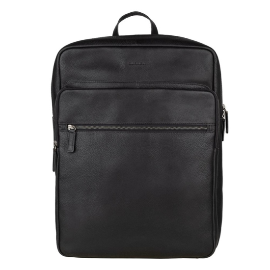 Kožený batoh na notebook UNISEX Burkely Leonardo černý