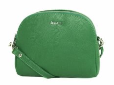 Dámská kožená taška přes rameno SG-212 zelená - přední strana