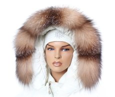 Kožušinový lem na kapucňu - golier líška bluefrost wolf LBW 01/13 (55 cm) 1