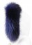 Kožešinový lem na kapuci - límec mývalovec švestkově modrý M 29/4 (65 cm) 2