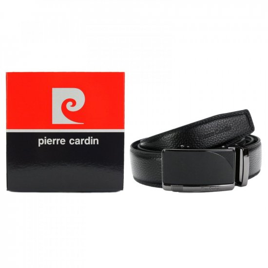 Pánský kožený opasek Pierre Cardin 2543 HY02 černý