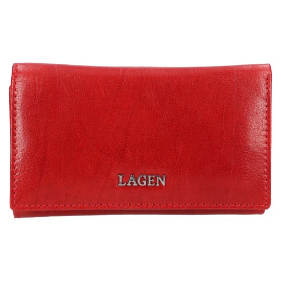 Dámská kožená peněženka LG-22151 červená