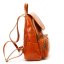 Kožený batoh Jordan camel - boční část
