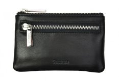 Kožená kľúčenka SG-27291 A čierna