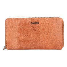 Dámska kožená peňaženka LG - 27654 oranžová