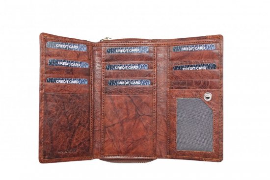 Dámská kožená peněženka SG-21770 hnědá