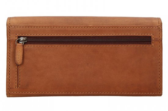 Luxusní dámská kožená peněženka W-22025/V hnědá 2