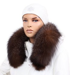 Kožešinový lem na kapuci - límec liška bluefrost wolf LBW 01/6 (75 cm)