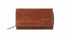 Dámská kožená peněženka SG-21770 koňak