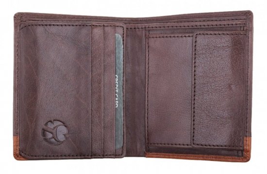 Pánská kožená peněženka W-281042 hnědá/TAN