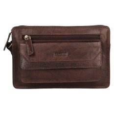 Pánská kožená etue (dokladovka) LM-2022 hnědá
