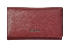 Dámská kožená peněženka SG-27074 bordo