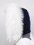 Kožušinový lem na kapucňu - golier medvedíkovec snehobiely M 142/14 (70 cm) 1