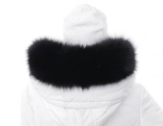 Kožušinový lem na kapucňu líška čierna L 06/19 (70 cm) 1