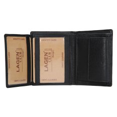 Pánská kožená peněženka V-22 černá 2