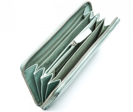 Dámska kožená peňaženka 21084 svetlozelená