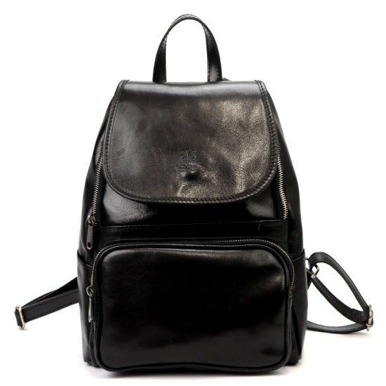 Kožený batoh Jordan černý 2