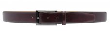 Pánský kožený opasek Lindenmann 21520587 bordo 1