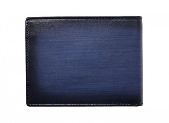 Pánska kožená peňaženka 2929204030 čierna/modrá