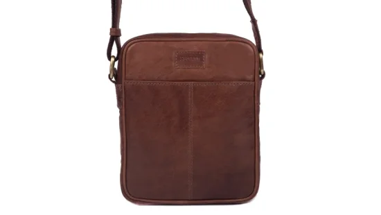 Pánská kožená taška přes rameno SG-27018 hnědá