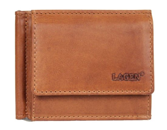 Kožená dolarovka 21999/V hnědá - přední strana