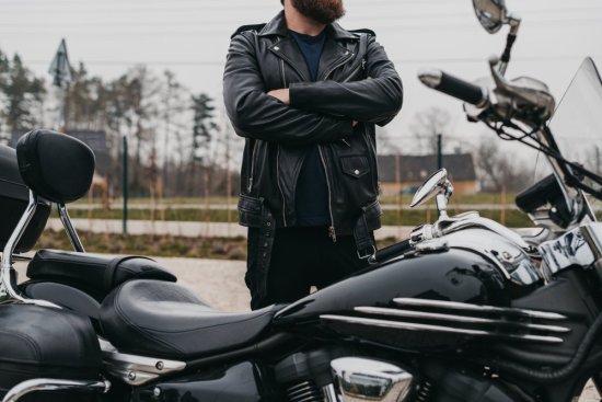 Pánsky kožený krivák Brando čierny 3