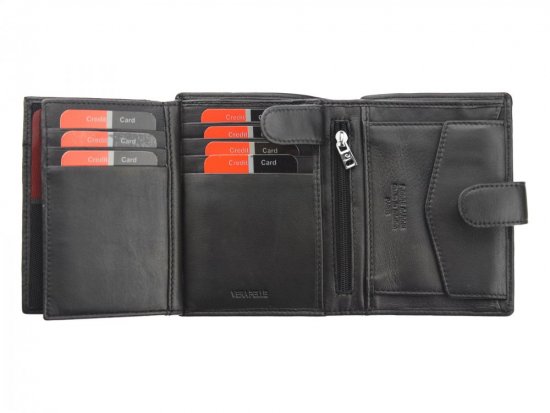 Pánská kožená peněženka Pierre Cardin CB TILAK26 2326A RFID černá + modrá