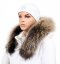 Fur trim on the hood - collared raccoon snowtop M 35/50 (95 cm)