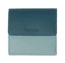 Dámská kožená peněženka 261337 Sage/Peacock Blue