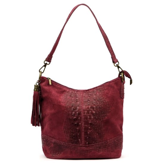 Dámska kožená kabelka Linda bordo - predná strana 1 Dámska kožená kabelka Linda bordo - predná strana 1