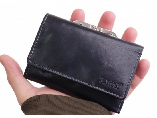 Dámska kožená peňaženka HT-233/T čierna 2