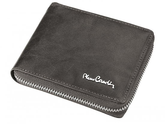 Pánská kožená peněženka Pierre Cardin FOSSIL TILAK12 28818 RFID černá melír