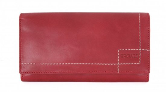 Dámská kožená peněženka SG-207 červená