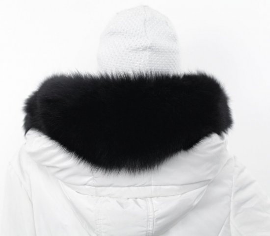 Fur trim on the hood - fox collar L 12/5  (75 cm) 2