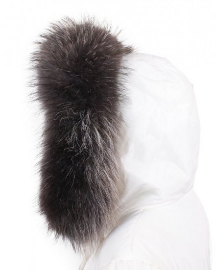 Fur trim on the hood - raccoon collar graphite M 37/8 (75 cm) 2