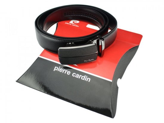 Pánský kožený opasek Pierre Cardin 2524 HY07 černý