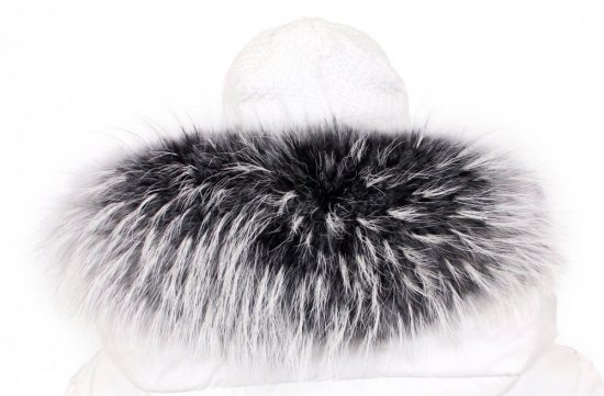 Fur trim on the hood - raccoon collar M 36/69 (70 cm) 3