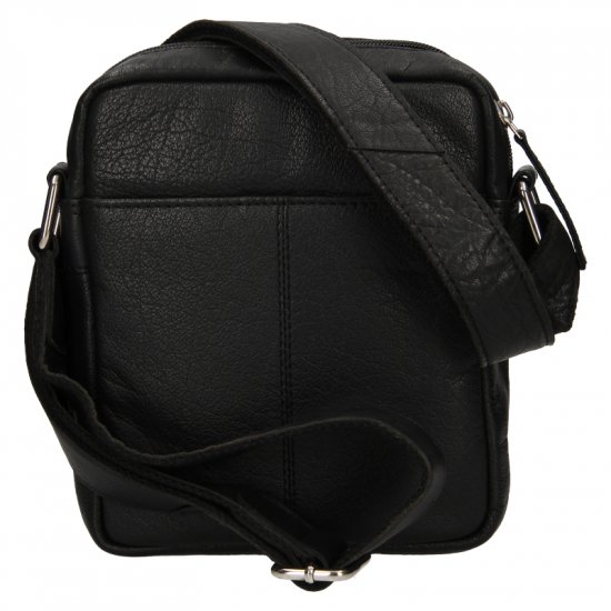 Pánská kožená taška přes rameno BLC-220/1611 černá