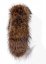 Fur trim on the hood - raccoon collar snowtop brown - beige highlights M 33/9 (65 cm) 2