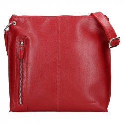 Dámska kožená taška cez rameno BLC/23287/16  červená