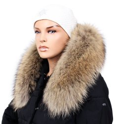 Kožešinový lem na kapuci - límec mývalovec LM 10/27 (80 cm)