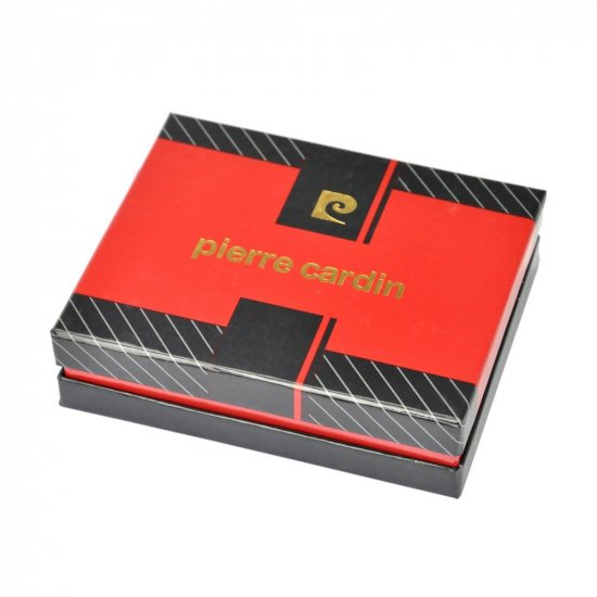 Kožená peňaženka Pierre Cardin TILAK29 21810 RFID (malá) čierna + červená 8
