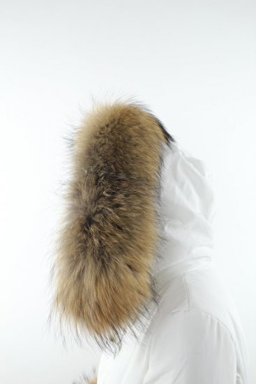 Kožešinový lem na kapuci - límec mývalovec 80/3 (70 - 75 cm)