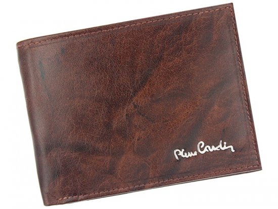Pánská kožená peněženka Pierre Cardin FOSSIL TILAK12 2325 RFID hnědá