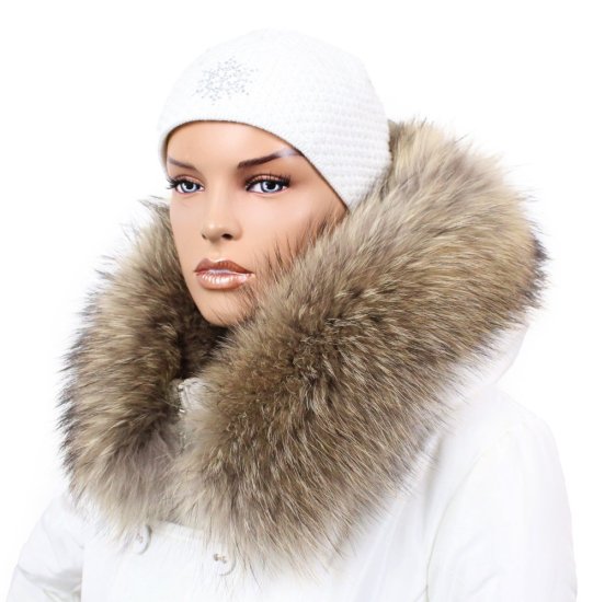 Kožušinový lem na kapucňu - golier medvedíkovec M 01/54 (75 cm)